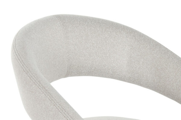 SILLA METAL POLIESTER 57,5X60X81 BEIGE - Imagen 3