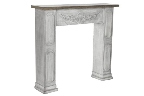 FRONTAL CHIMENEA ABETO MDF 113,7X26,5X101 BLANCO