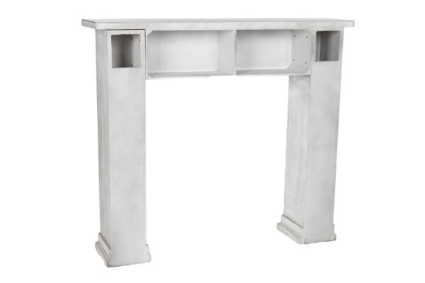 FRONTAL CHIMENEA ABETO MDF 113,7X26,5X101 BLANCO - Imagen 2