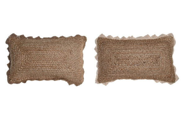 COJIN YUTE 50X30X15 700 GR, MACRAME 2 SURT.